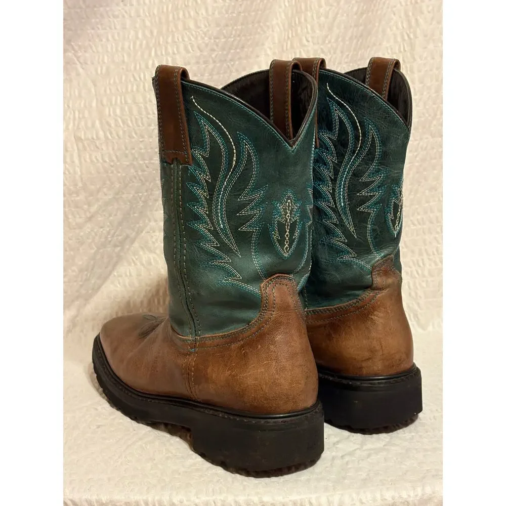 JB Dillon Reserve Men’s Leather Cowboy Western Work Boots Size 8.5EE Mexican